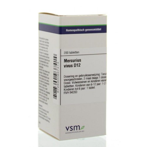 VSM Enkelvoudige Homeopathie Mercurius Vivus D12