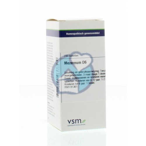 VSM Enkelvoudige Homeopathie Mezereum D6