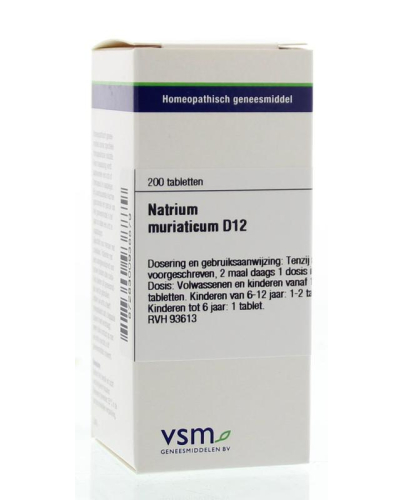 VSM Enkelvoudige Homeopathie Natrium Muriaticum D12