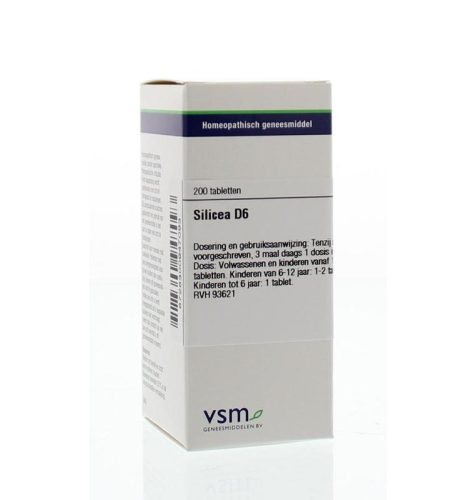 VSM Enkelvoudige Homeopathie Silicea D6
