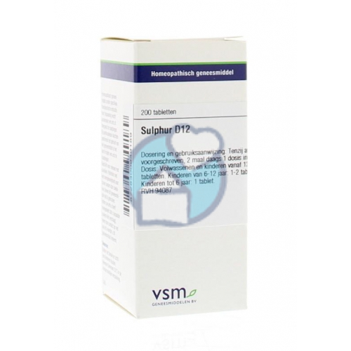 VSM Enkelvoudige Homeopathie Sulphur D12