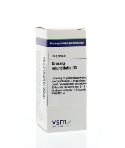 VSM Enkelvoudige Homeopathie Drosera Rotundifolia D3 10 Gramm Globuli