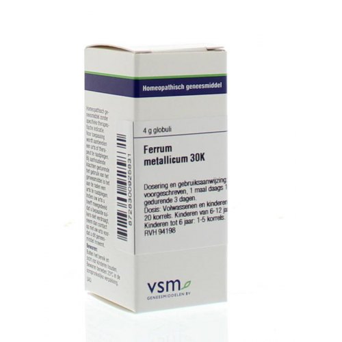 VSM Enkelvoudige Homeopathie Ferrum Metallicum 30K