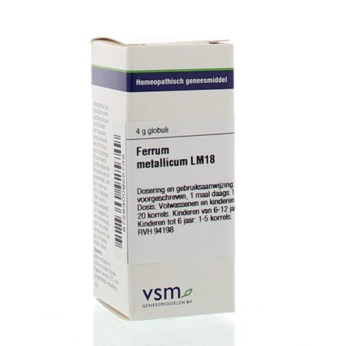  VSM Enkelvoudige Homeopathie Ferrum Metallicum LM18