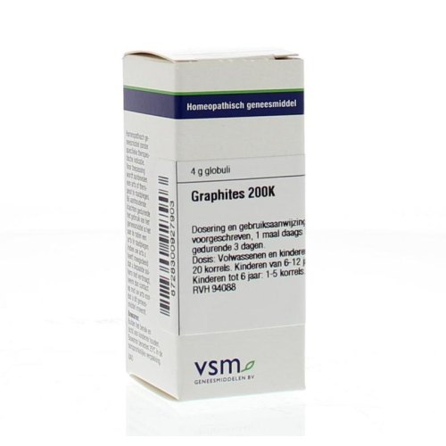 Graphites 200K VSM Enkelvoudige Homeopathie 4 gram globuli kopen ...