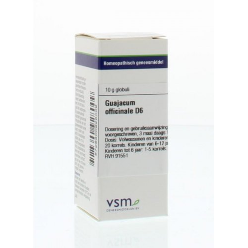 VSM Enkelvoudige Homeopathie Guajacum Officinale D6