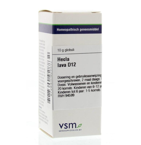 VSM Enkelvoudige Homeopathie Hecla Lava D12 10 Gramm Globuli
