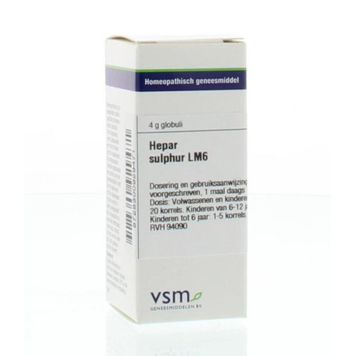 VSM Enkelvoudige Homeopathie Hepar Sulphur Lm6