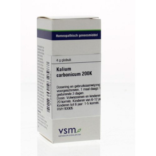 VSM Enkelvoudige Homeopathie Kalium Carbonicum 200K