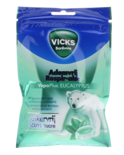 Vicks Ademvrij VapoPlus Eucalyptus Suikervrij