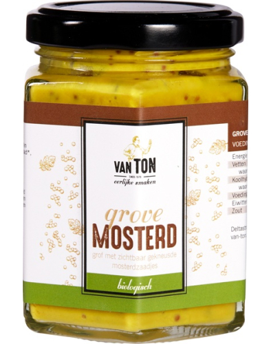 Van Ton Grove Mosterd Biologisch 170 Gramm