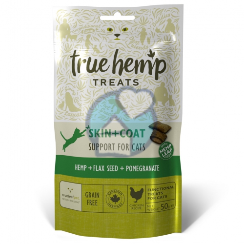 Treats Skin + Coat Support for Cats True Hemp 50 gram kopen Gezondheid aan huis