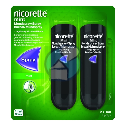 Nicorette Mondspray Mint Duoverpakking