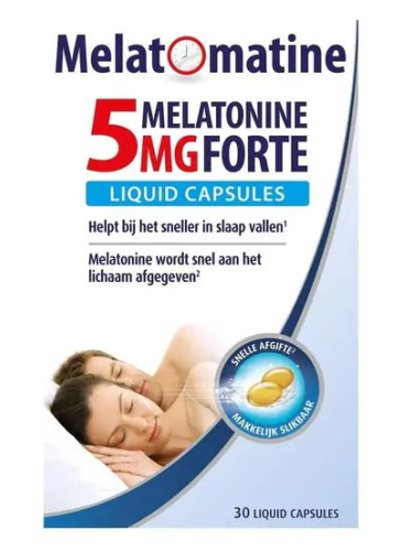 Melatomatine Melatonine 5mg Forte Liquid Capsules 30 Kapseln