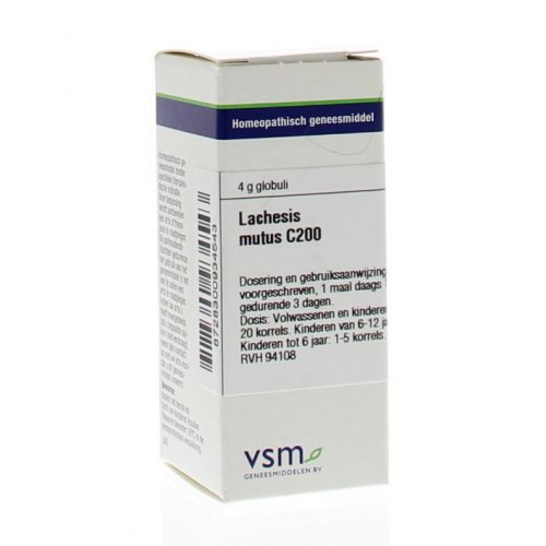 VSM Enkelvoudige Homeopathie Lachesis Mutus C200