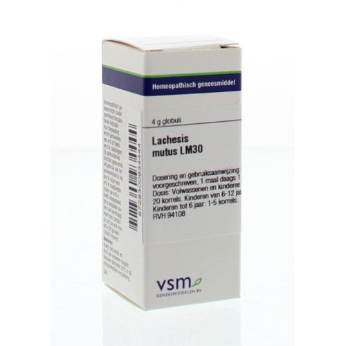  VSM Enkelvoudige Homeopathie Lachesis Mutus LM30