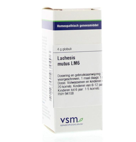 VSM Enkelvoudige Homeopathie Lachesis Mutus Lm6