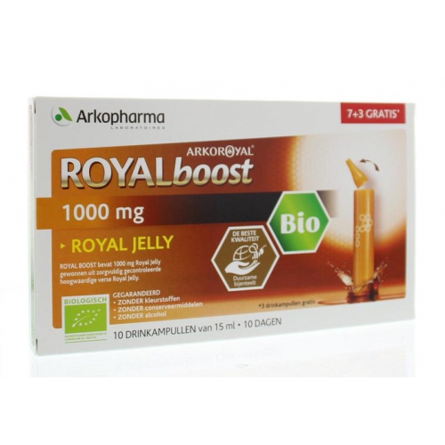  Arkopharma Royalboost 1000 mg Royal Jelly 10 Dagen Biologisch