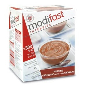9 Tüte Modifast Intensive Pudding Chocolade