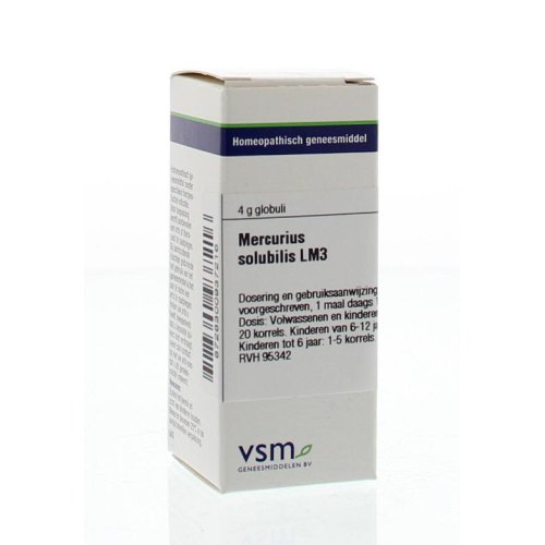 VSM Enkelvoudige Homeopathie Mercurius Solubilis Lm3