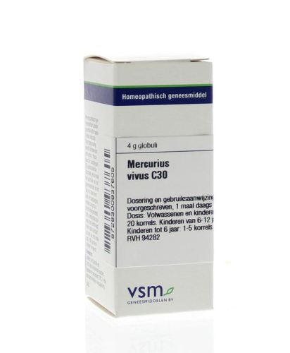 VSM Enkelvoudige Homeopathie Mercurius Vivus C30