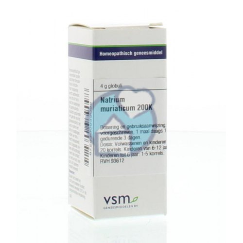 VSM Enkelvoudige Homeopathie Natrium Muriaticum 200K