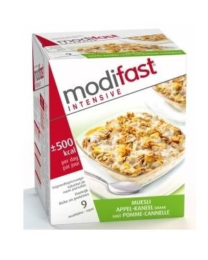 Modifast Muesli Appel Kaneel 9 bag