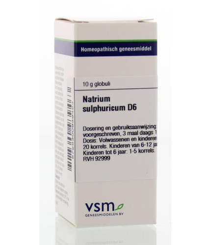 VSM Enkelvoudige Homeopathie Natrium Sulphuricum D6