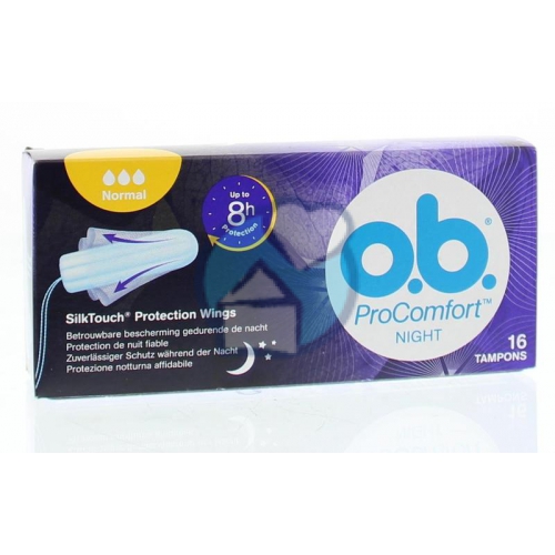 Ob Tampons ProComfort Night SilkTouch Normal