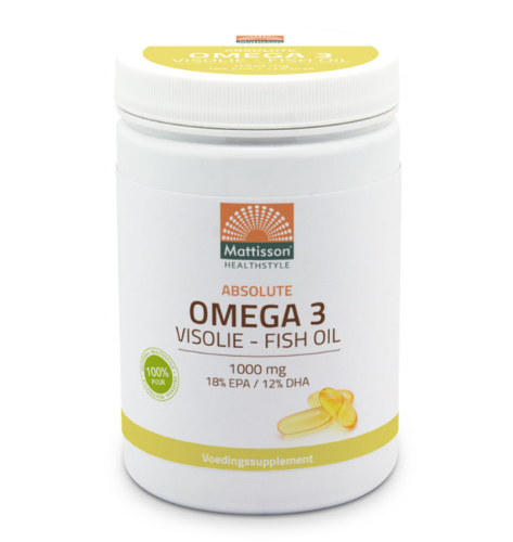 Mattisson Omega 3 Visolie 1000 mg 18% EPA - 12% DHA 600 Kapseln