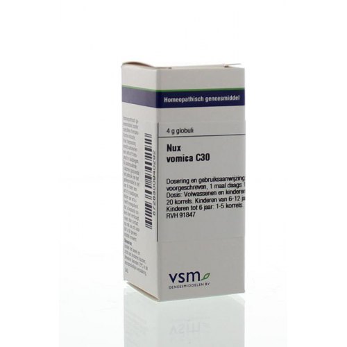 VSM Enkelvoudige Homeopathie Nux Vomica C30 4 gram globuli