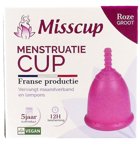 Misscup Menstruatie Cup Roze Groot