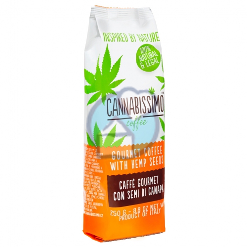 Cannabissimo Gourmet Coffee with Hemp Seeds Hennepzaadkoffie 250 Gramm