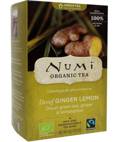 Numi Organic Tea Ginger Lemon Decaf Thee Biologisch 16 Tüte