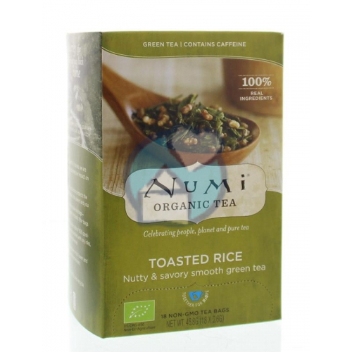 Numi Organic Tea Toasted Rice Thee Biologisch 18 Tüte