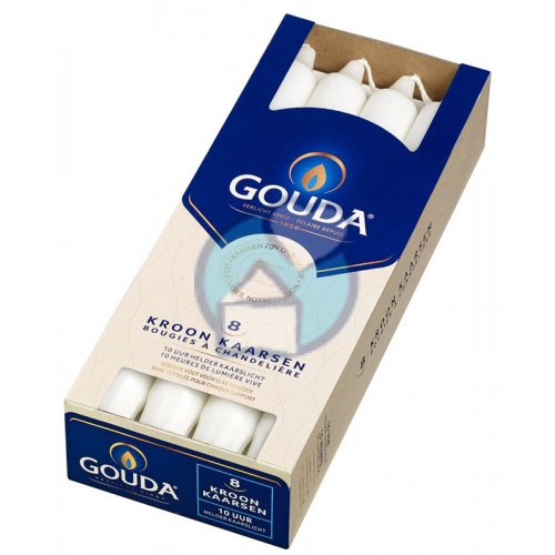 Gouda Kroonkaars Professional Wit 8 Stücke