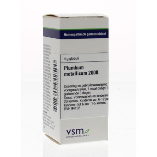VSM Enkelvoudige Homeopathie Plumbum Metallicum 200K