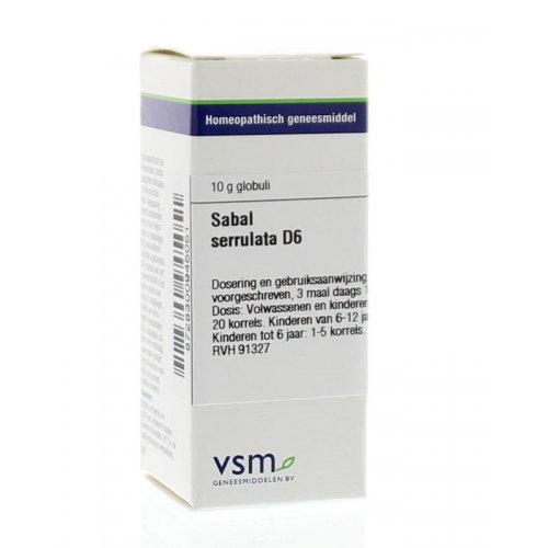 VSM Enkelvoudige Homeopathie Sabal Serrulata D6