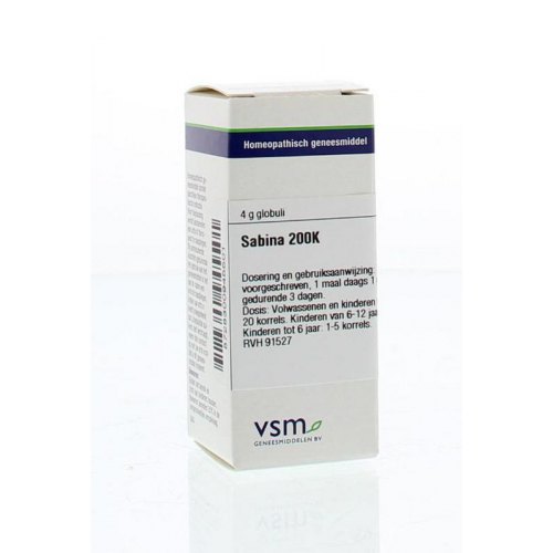 VSM Enkelvoudige Homeopathie Sabina 200K