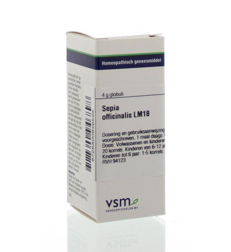 VSM Enkelvoudige Homeopathie Sepia Officinalis LM18