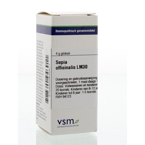 VSM Enkelvoudige Homeopathie Sepia Officinalis Lm30