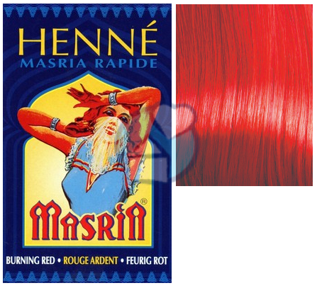 Henné Henna Masria Rapide Rouge Ardent Vuurrood 90 gram