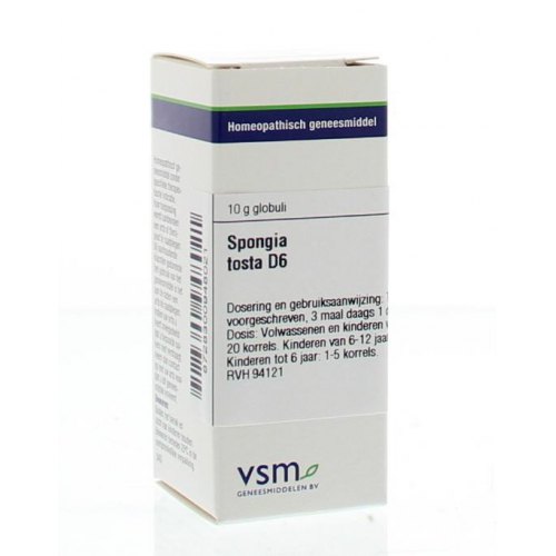 VSM Enkelvoudige Homeopathie Spongia Tosta D6