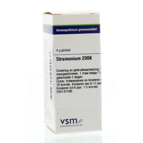 VSM Enkelvoudige Homeopathie Stramonium 200K 4 gram globuli