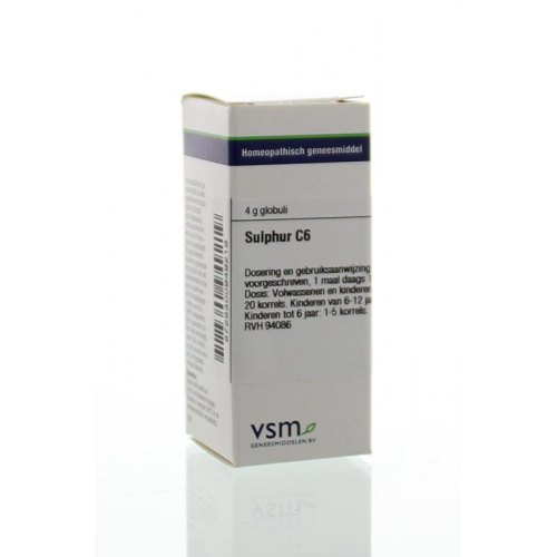 VSM Enkelvoudige Homeopathie Sulphur C6