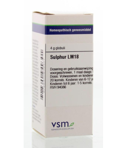 VSM Enkelvoudige Homeopathie Sulphur LM18