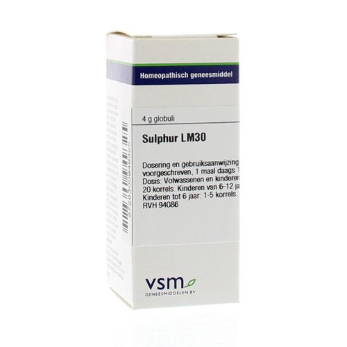 VSM Enkelvoudige Homeopathie Sulphur Lm30