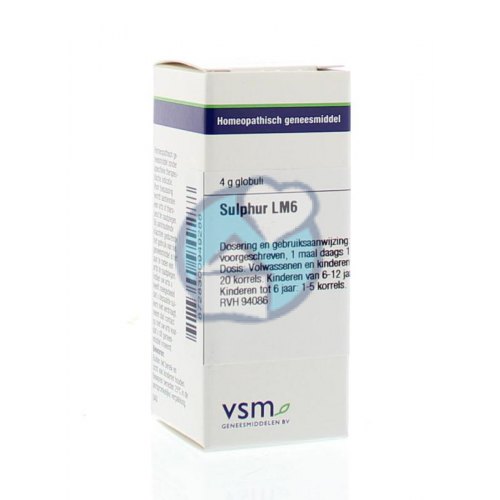  VSM Enkelvoudige Homeopathie Sulphur Lm6