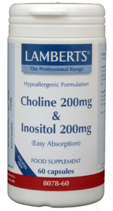 Lamberts Choline Inositol 200mg 60 capsules