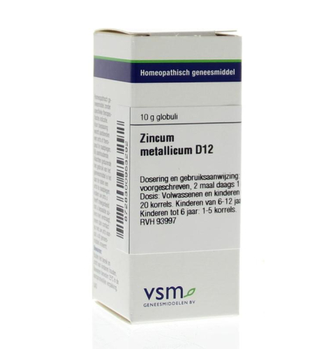 VSM Enkelvoudige Homeopathie Zincum Metallicum D12